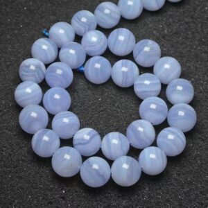 Natural High Quality Blue Lace Agate Beads,6mm/8mm/10mm/12mm Natural Agate Beads,15 Inches One Strand