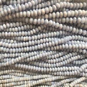 blue lace agate 6mm 7mm 8mm 10mm rondell beads --15.5 inch blue lace agate gemstone Bead