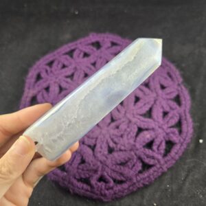 Blue Lace Agate Polished Point Healing Stones Generator Tower Crystal Self Standing Crystal Obelisk