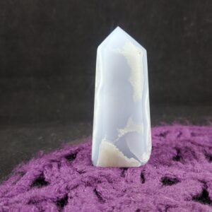 Blue Lace Agate Polished Point Healing Stones Generator Tower Crystal Self Standing Crystal Obelisk
