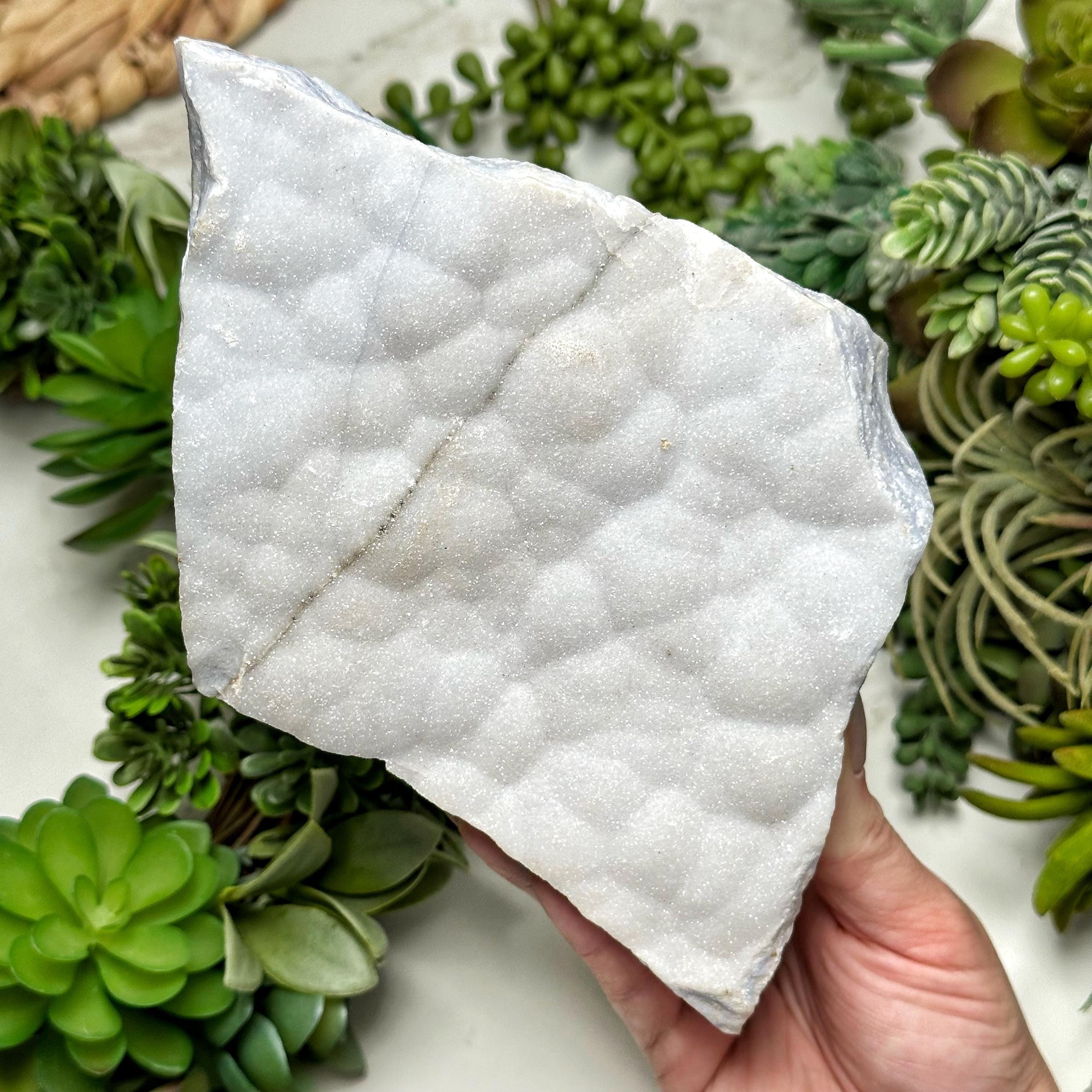 Blue Lace Agate | 1133g | - #1 (raw Crystal Specimen, Throat Chakra, Healing Stone, Peace)