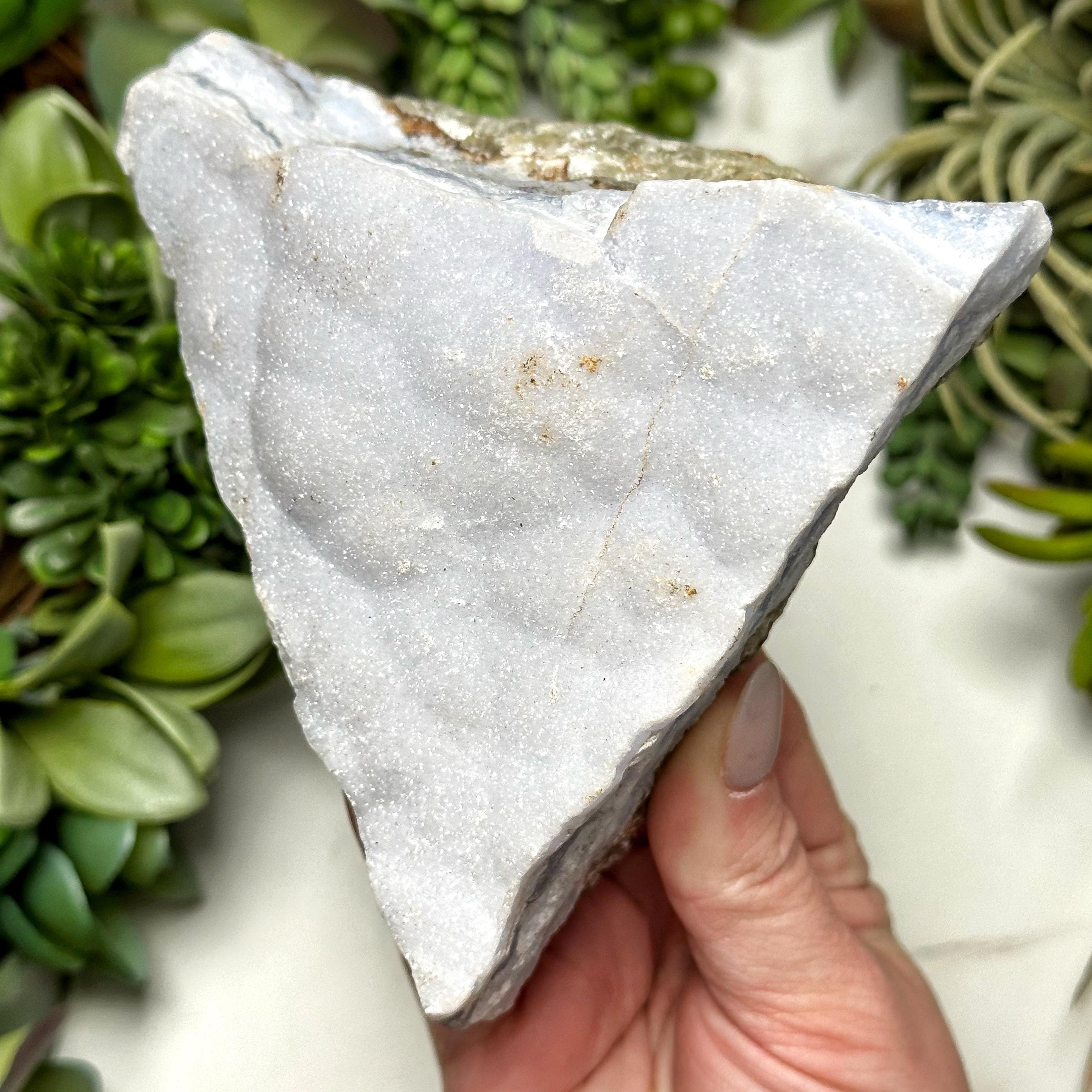 Blue Lace Agate | 816g | - #3 (raw Crystal Specimen, Throat Chakra, Healing Stone, Peace)