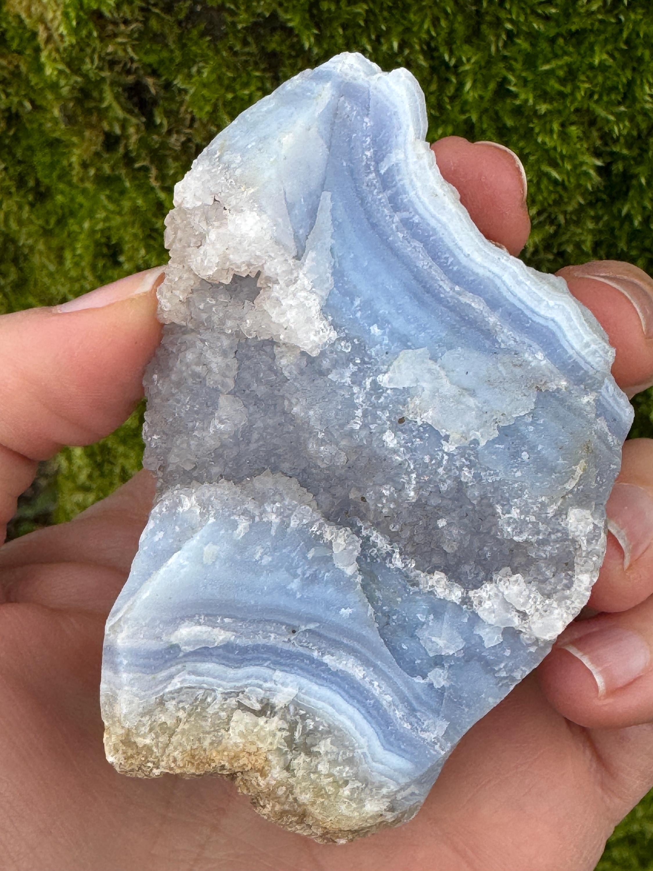 Blue Lace Agate 1-5cm Raw Crystal Rough Blue Agate Chunk Blue Lace Agate Druzy Laced Agates Geode Blue Agate Cluster Rough Stone Elf