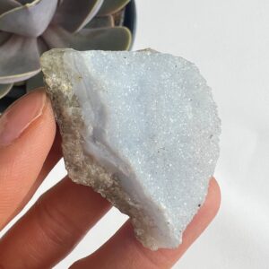 Raw Blue Lace Agate Freeform, Healing Crystal