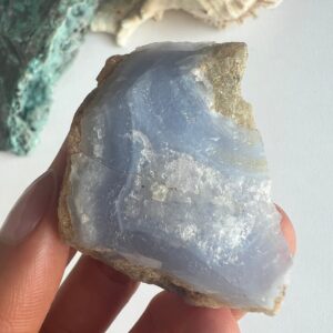 Raw Blue Lace Agate Freeform, Healing Crystal