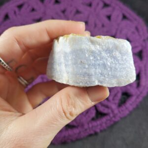 Blue Lace Agate Raw Natural Crystal matrix light Namibia rough stone