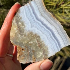Blue Lace Agate Rough natural stone not polished for cabbing