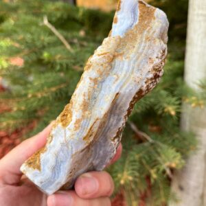 Blue Lace Agate Rough natural stone not polished for cabbing large