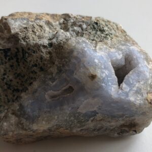 Raw Blue Lace Agate Stone: Natural Calming Crystal (251 grams)