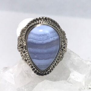 Blue Lace Agate Ring Size 6 Blue Lace Agate Ring Size 6