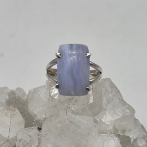 Blue Lace Agate Ring, Size 8 1/4 Blue Lace Agate Ring, Size 8 1/4