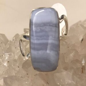 Blue Lace Agate Ring Size 8