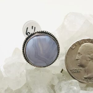 Blue Lace Agate Ring Size 6 1/2 Blue Lace Agate Ring Size 6 1/2