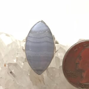 Blue Lace Agate Ring Size 5 1/2 Blue Lace Agate Ring Size 5 1/2