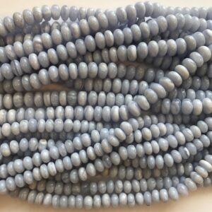 Natural blue lace agate 6x3mm 8x5mm 10x6mm rondelle Gemstone Beads---15.5"--1 strand/3 strands