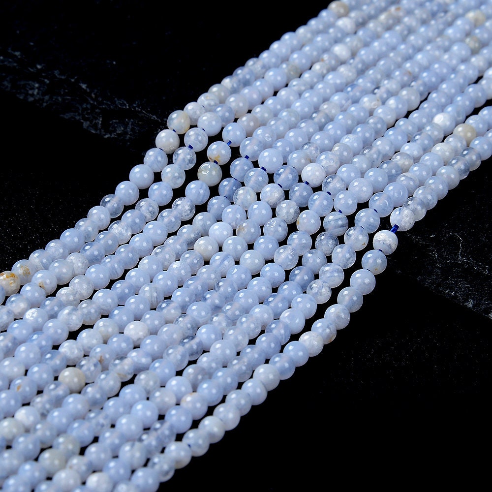 2mm Natural Blue Lace Agate Gemstone Round Beads 15 Inch Full Strand (80020525-p47) 2mm Natural Blue Lace Agate Gemstone Round Beads 15 Inch Full Strand (80020525-p47)
