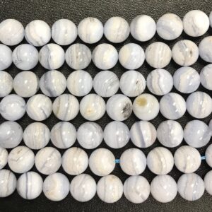 blue lace agate 3mm 4mm,6mm,8mm,10mm,12mm round beads --15.5  inch gemmstone Bead