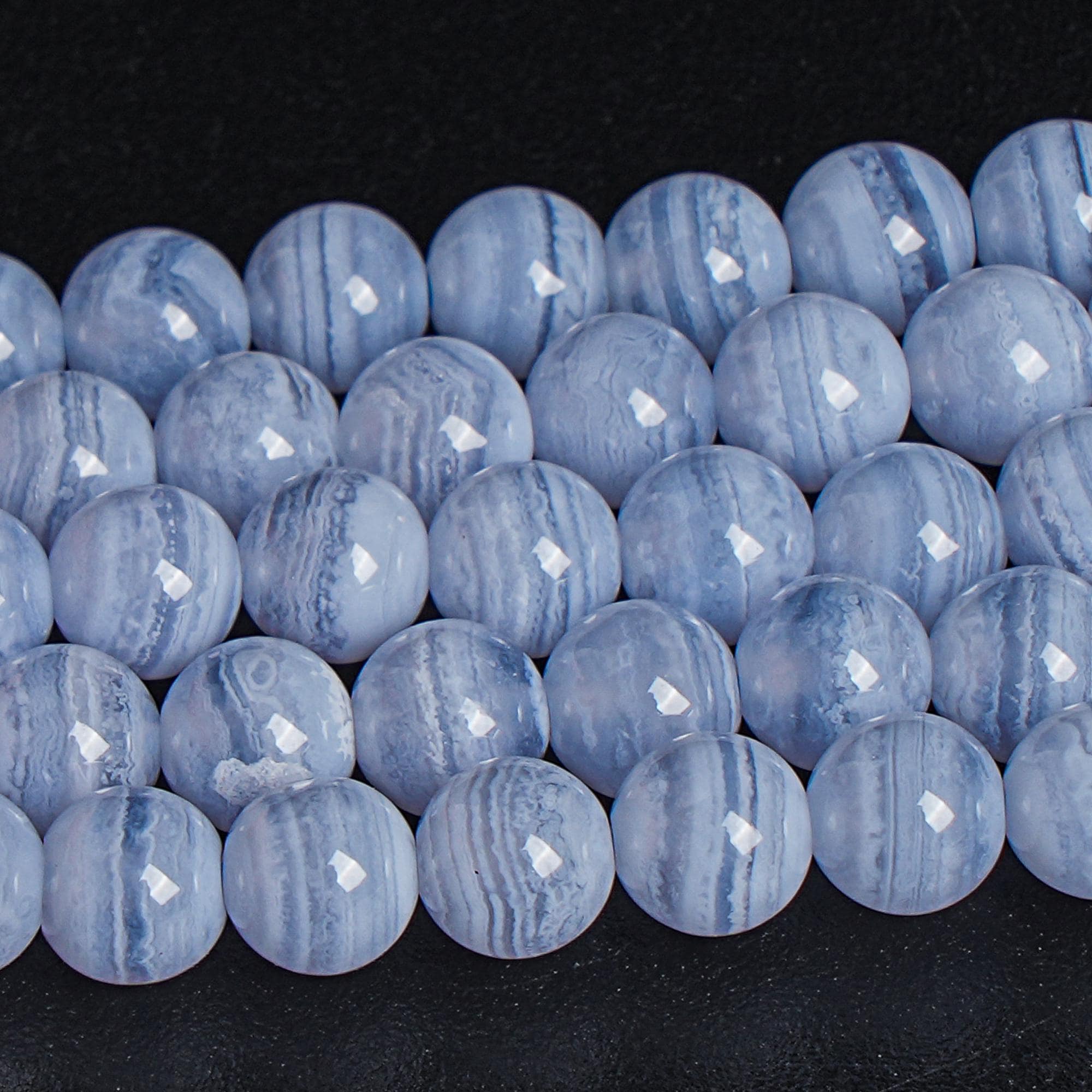 5mm Blue Lace Agate Beads Brazil Grade Aa Genuine Natural Gemstone Round Loose Beads 16" Bulk Lot Options (109191)