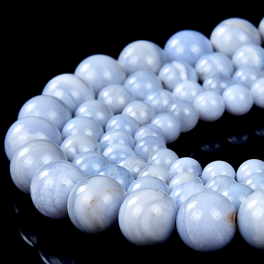 Chalcedony Blue Lace Agate Gemstone Grade Aa Round 5mm 6mm 7mm 8mm 9mm 10mm 11mm 12mm Loose Beads (d485) Chalcedony Blue Lace Agate Gemstone Grade Aa Round 5mm 6mm 7mm 8mm 9mm 10mm 11mm 12mm Loose Beads (d485)