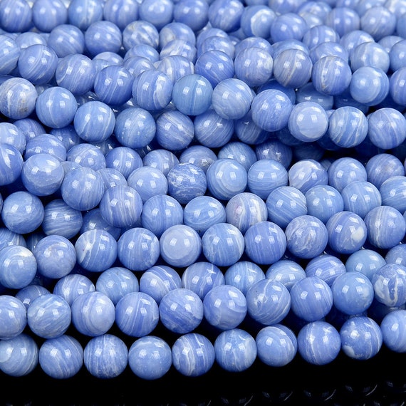 Blue Lace Agate Gemstone Round 6mm 8mm Loose Beads Bulk Lot 1,2,6,12 And 50 (d517) Blue Lace Agate Gemstone Round 6mm 8mm Loose Beads Bulk Lot 1,2,6,12 And 50 (d517)