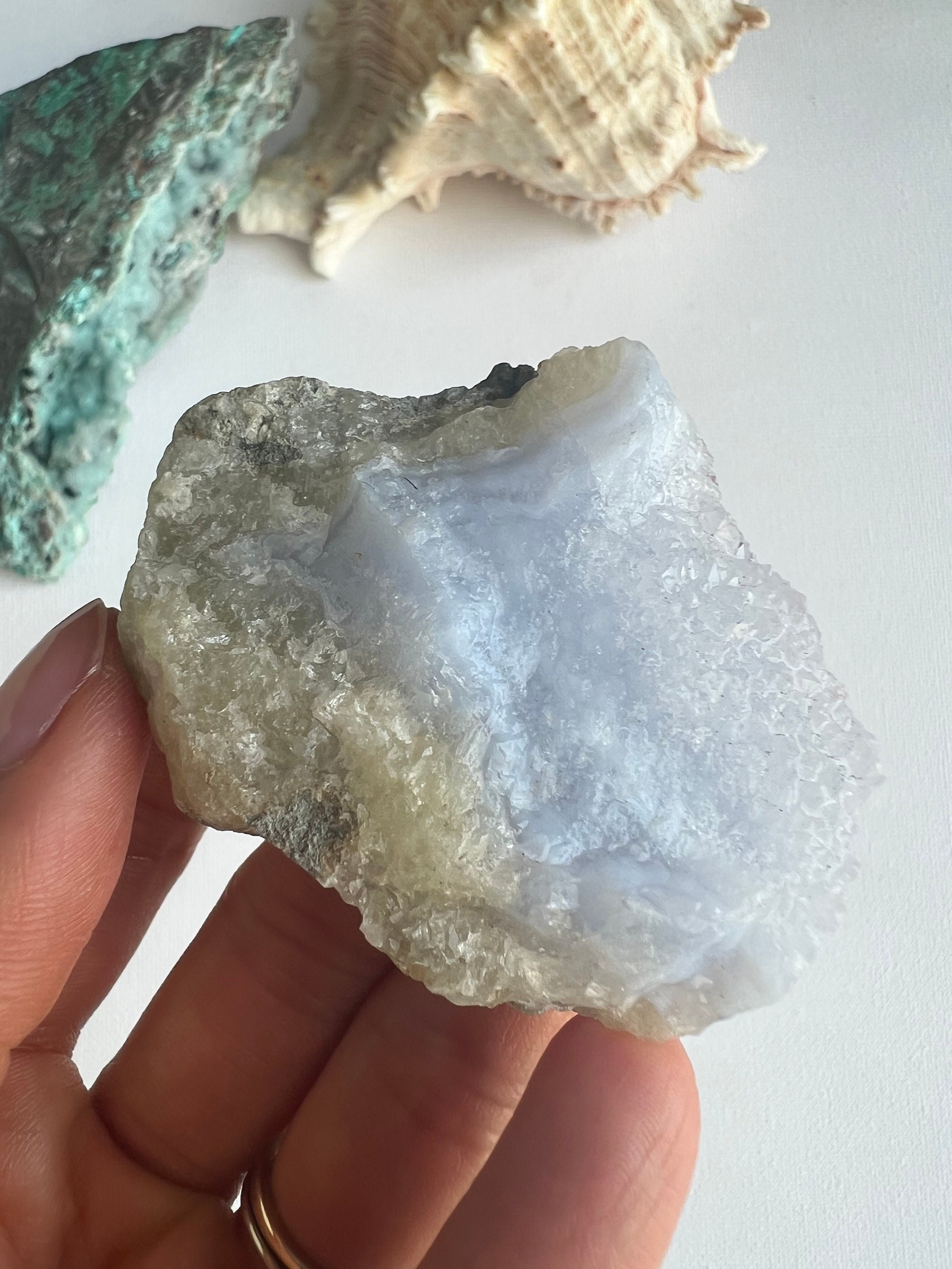 Blue Lace Agate Freeform Crystal