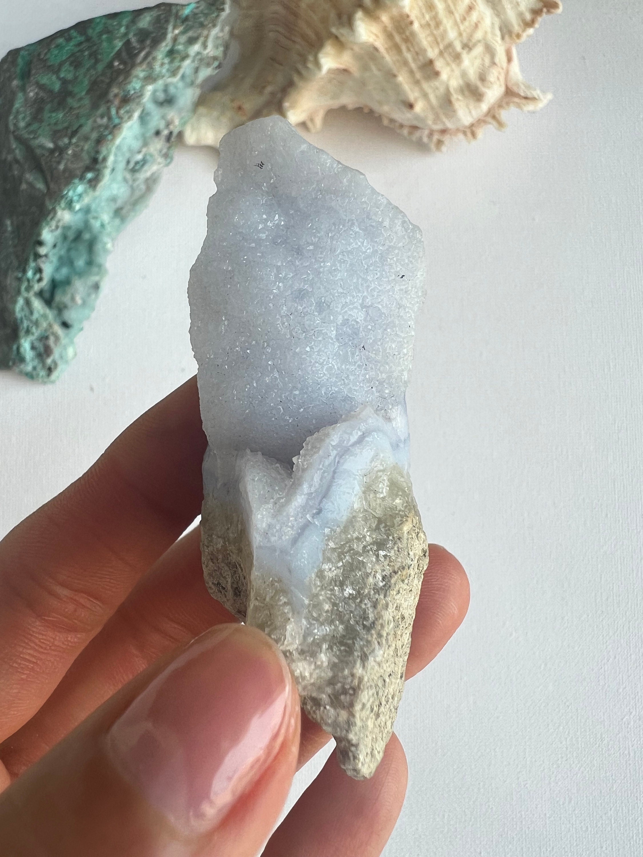 Blue Lace Agate Freeform Crystal