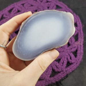 Blue Lace Agate Polished Slab Crystal Matrix Light Namibia Slab Slice