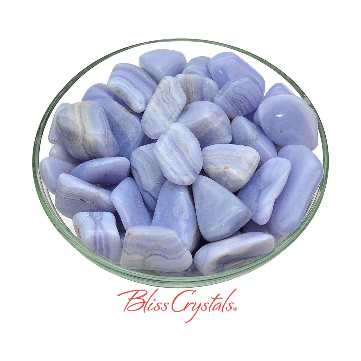 Blue Lace Agate Tumbled Stone W / Matrix, Grade A, (3 Sizes - L, Xl, Jumbo) #bl19 Blue Lace Agate Tumbled Stone W / Matrix, Grade A, (3 Sizes - L, Xl, Jumbo) #bl19