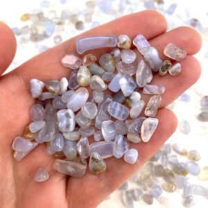 20g Blue Lace Agate Tumbled Crystal Chips