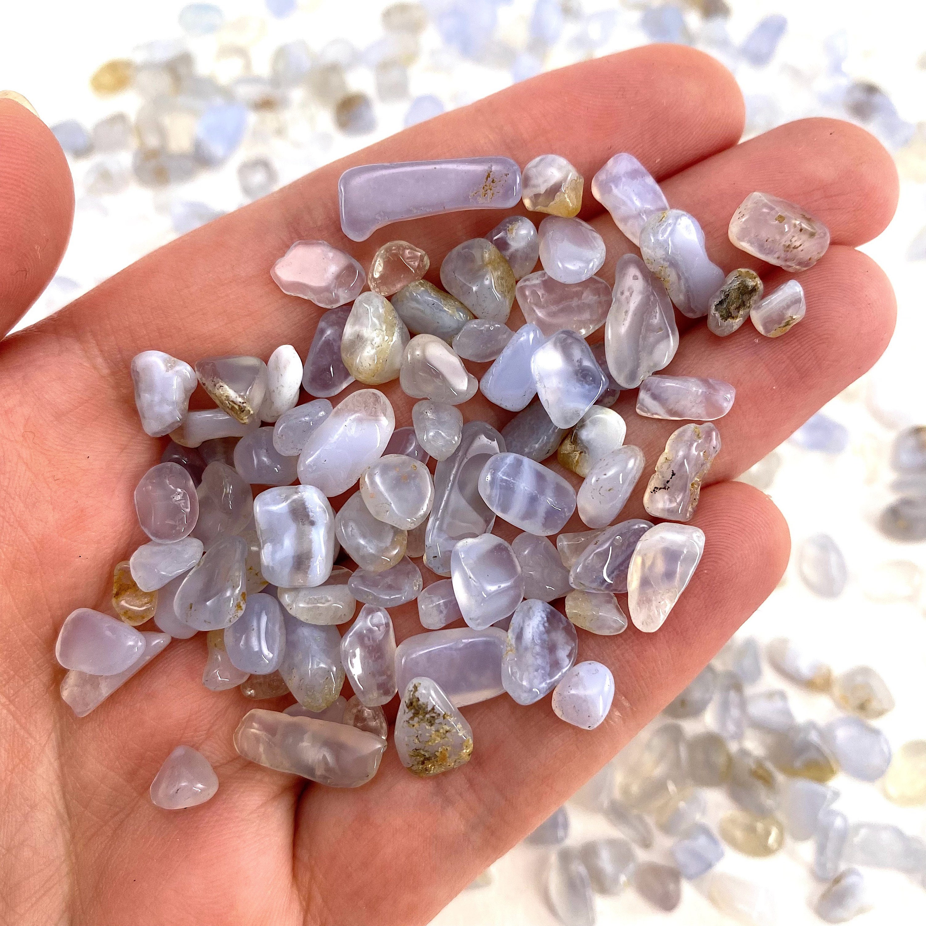20g Blue Lace Agate Tumbled Crystal Chips