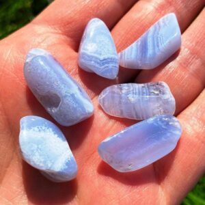 Blue Lace Agate 1-2cm Tumble Stone Tranquility Gemstone 5 To 15mm Uk Seller Affordable Tumbles Tumbled Blue Lace Gem Bulk Tumble Stone Elf