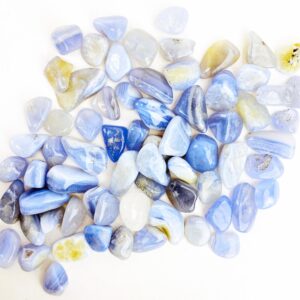 Blue Lace Agate Crystal Tumbled Stones - Bulk Minerals
