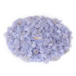 Natural Blue Lace Agate Chips Crushed Tumbled Stone Crystal Healing Embellishments 100 Grams
