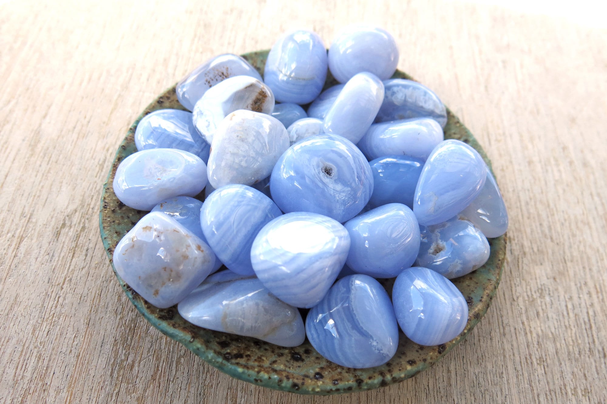 Blue Lace Agate Tumble Stone