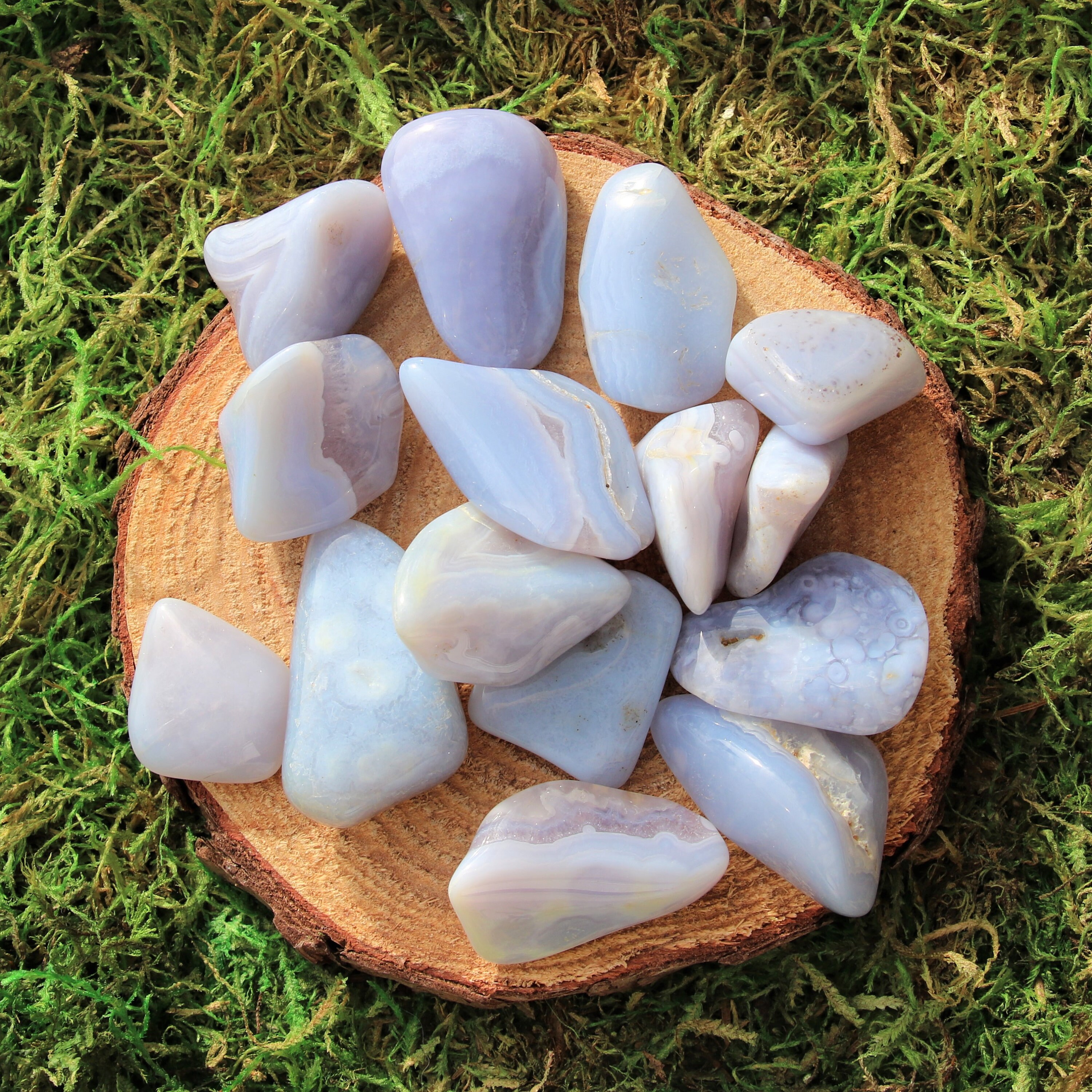 Blue Lace Agate Tumbled Blue Lace Agate Tumbled