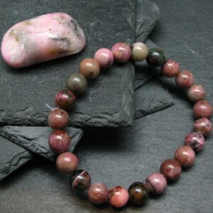 Cobaltocalcite Cobaltoan Calcite Genuine Bracelet ~ 7 Inches ~ 8mm Round Beads