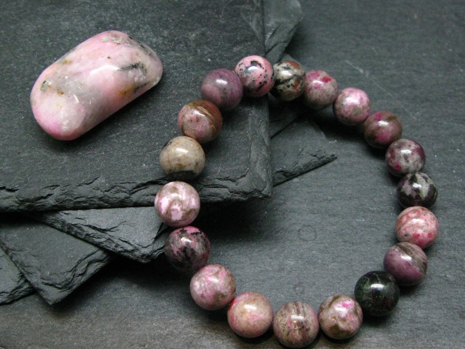 Cobaltocalcite Cobaltoan Calcite Genuine Bracelet ~ 7 Inches ~ 10mm Round Beads Cobaltocalcite Cobaltoan Calcite Genuine Bracelet ~ 7 Inches ~ 10mm Round Beads