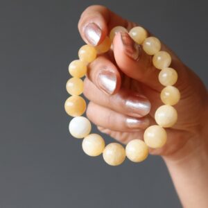 Calcite Bracelet Happy Energy Yellow Sunshine Healing Stones