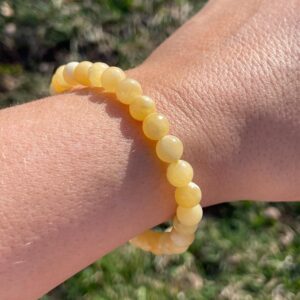 Natural Yellow Calcite Crystal Healing Bracelet