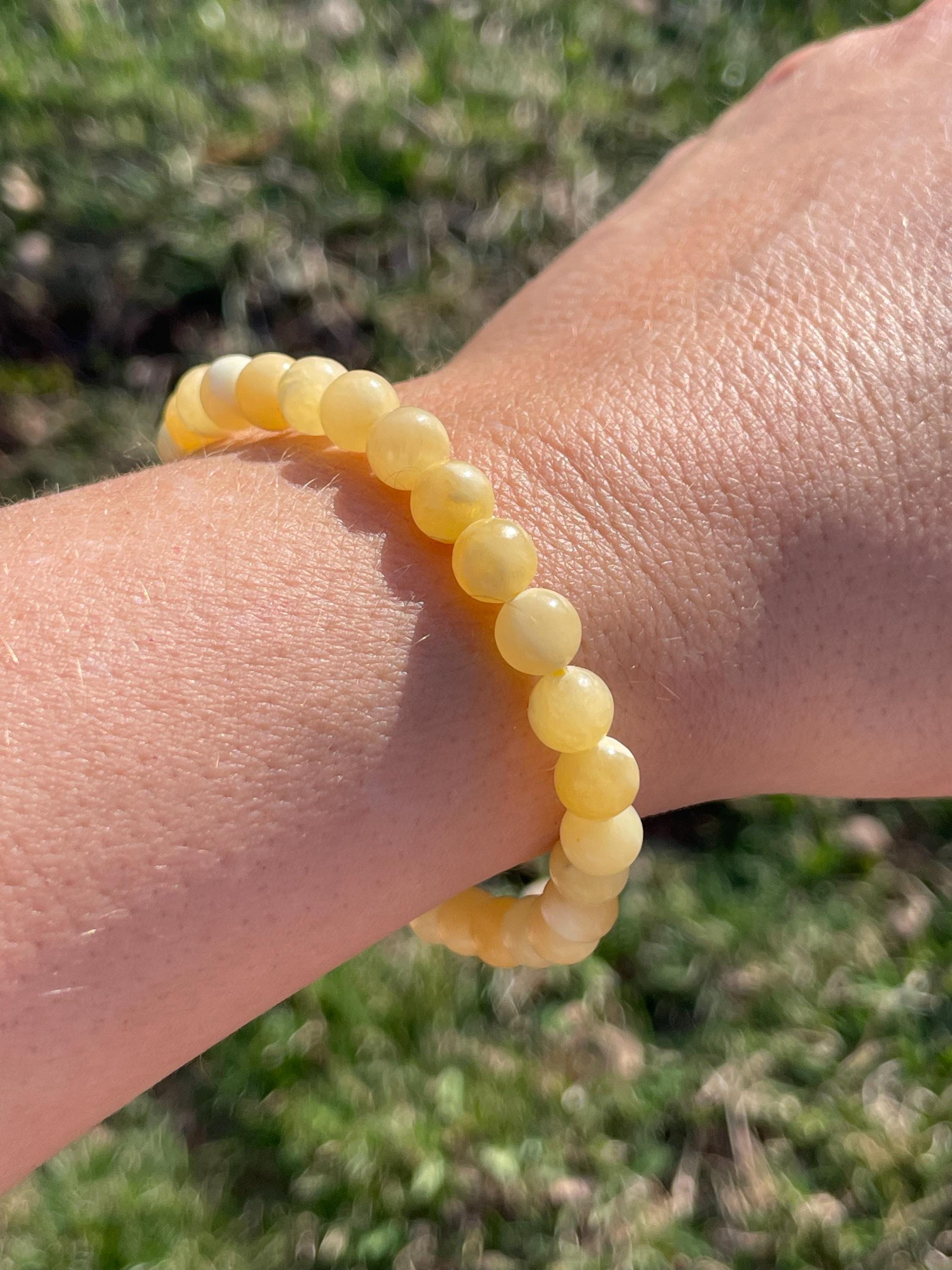 Natural Yellow Calcite Crystal Healing Bracelet