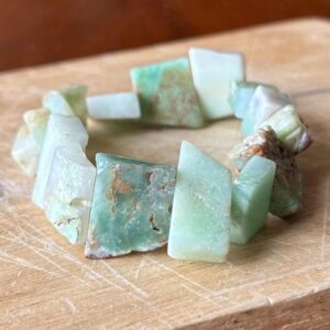 Stunning Natural Calcite Bracelet, A True Statement Piece, Rustic Calcite Chunky Bracelet, Calcite Slabs, Green Bracelet,