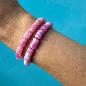 Ultra High Quality Pink Cobalt Cobalto Calcite Bracelet, 8.5mm, 8mm, 7.5mm or 7mm Barrel Beads Ultra High Quality Pink Cobalt Cobalto Calcite Bracelet, 8.5mm, 8mm, 7.5mm or 7mm Barrel Beads