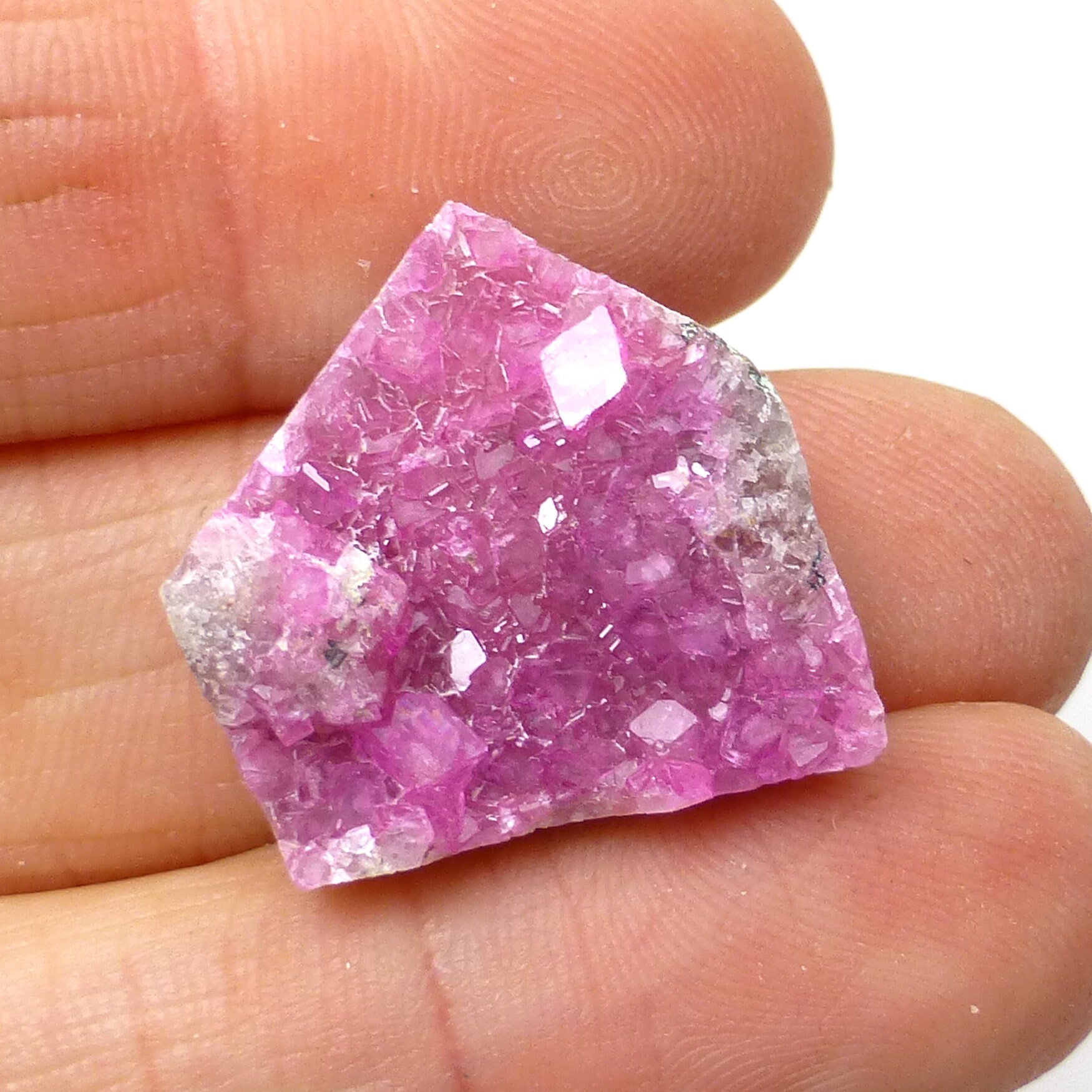 24.085 Carats Pink Druzy Cabochon Cobalt Calcite Cobalto Natural Color Not Dyed Lisajoy Sachs Designer Hand Cut Cobaltoan Carbonate Crystals
