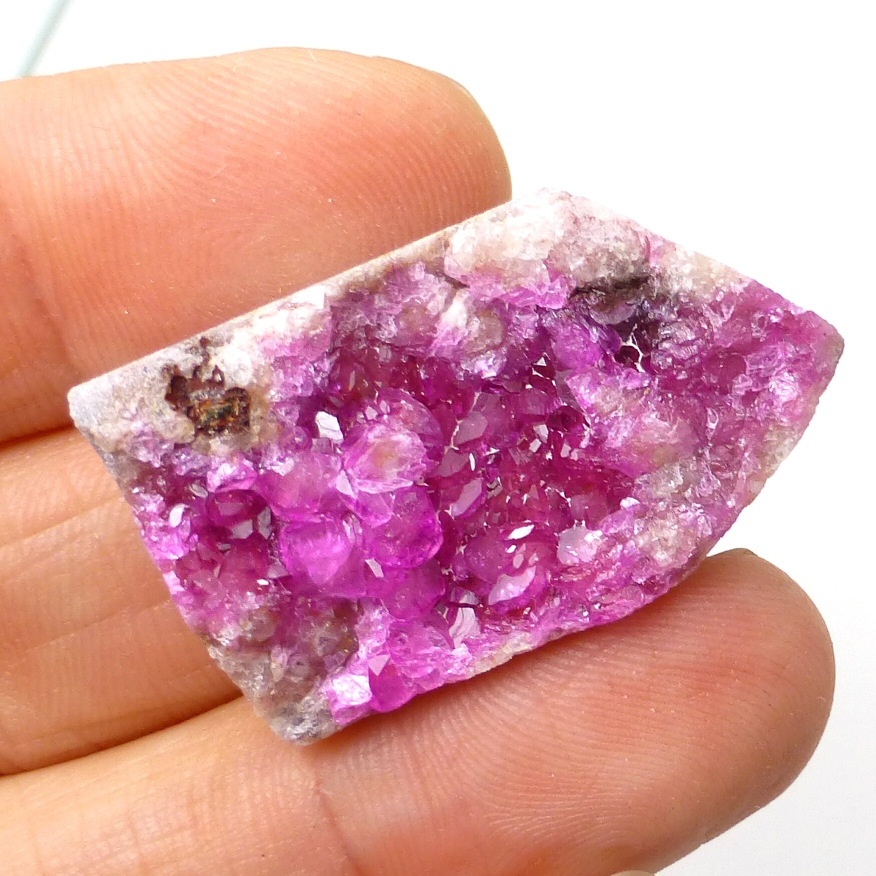 38.055 Carats Pink Druzy Cabochon Cobalt Calcite Cobalto Natural Color Not Dyed Lisajoy Sachs Designer Hand Cut Cobaltoan Carbonate Crystals