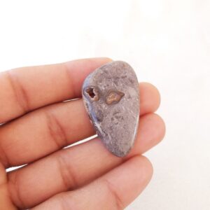 Natural Rock Calcite Cabochon: Fancy Gemstone Jewelry Stone (42x25x5 Mm, 36.2 Carat