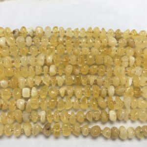Natural Yellow Calcite 9-12mm Chips Genuine Gemstone Nuggets Loose Beads 15 inch Jewelry Supply Bracelet Necklace Material Support Wholesale
