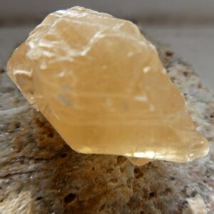 Raw citrine calcite nugget bead- 32mm large chunk-free shape gemstone- craft beads-jewelry making beads