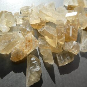 Raw citrine calcite undrilled crystals- 9-16mm 42g natural pcs-jewelry making-collector gemstone-crafts