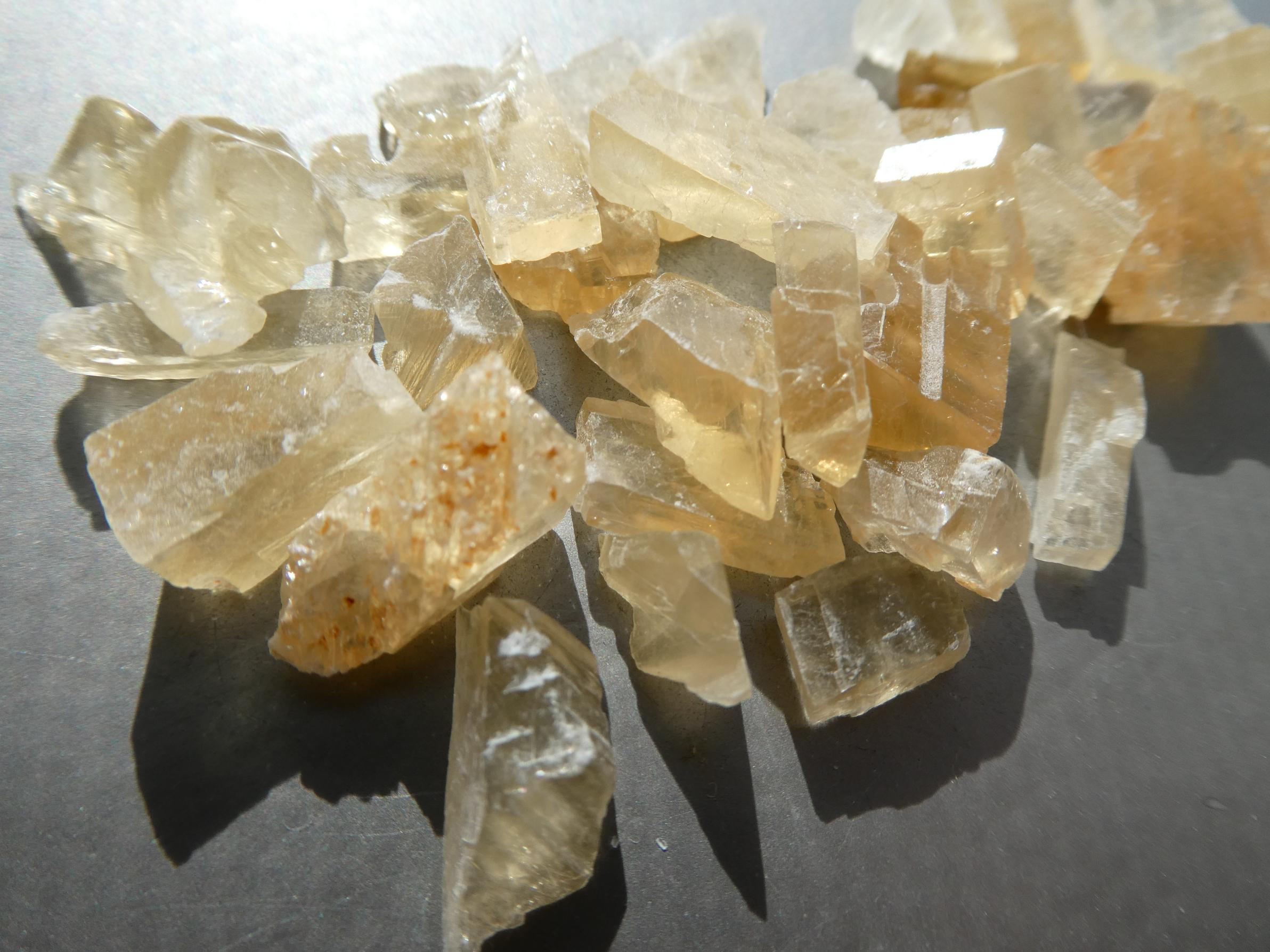 Raw Citrine Calcite Undrilled Crystals- 9-16mm 42g Natural Pcs-jewelry Making-collector Gemstone-crafts