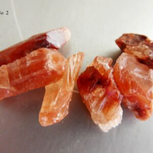Raw red calcite crystals 10-15mm beads- 6 pcs gemstone -pendant jewelry making-craft beads-